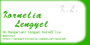 kornelia lengyel business card